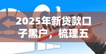 2025年新贷款口子黑户，梳理五个平台公司贷款