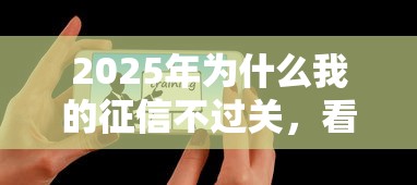 2025年为什么我的征信不过关，看看这5个征信黑户到平台可以借到钱