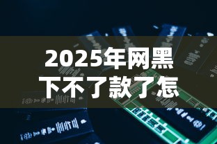 2025年网黑下不了款了怎么办？梳理5个秒你贷同款平台