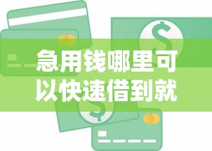 急用钱哪里可以快速借到就选这8个3千元融资平台贷款