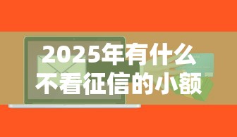 2025年有什么不看征信的小额网贷软件？梳理5个什么贷款平台容易通过