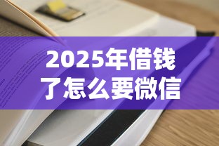 2025年借钱了怎么要微信账单证明？试试这五个最容易通过的网贷平台