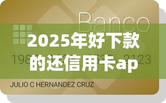 2025年好下款的还信用卡app？分享五个征信呆账黑户贷款平台