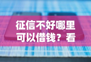 征信不好哪里可以借钱？看看这5个不看征信查询的平台怎么样