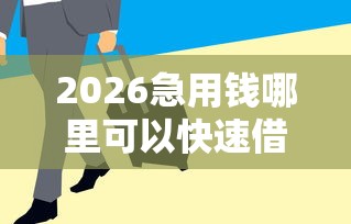 2026急用钱哪里可以快速借到，差4000元就选这8个平台