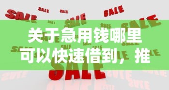 关于急用钱哪里可以快速借到，推荐7个网贷平台怎么推广给你