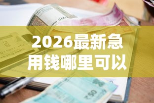2026最新急用钱哪里可以快速借到，总结十个信誉差秒通过借款平台！