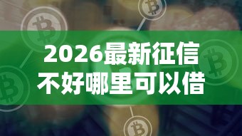 2026最新征信不好哪里可以借钱，总结十个网贷平台好借钱！