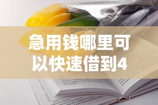 急用钱哪里可以快速借到4千元无门槛本月借款平台力荐！分享小额网贷口子4千元无门槛借款