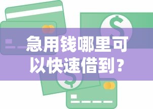急用钱哪里可以快速借到？2026最新测评10个正规大额贷款平台