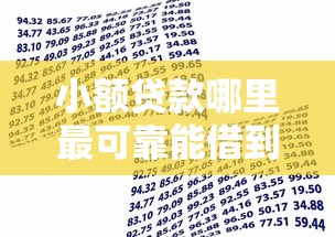 小额贷款哪里最可靠能借到钱吗？4千元无门槛借款7个平台推荐