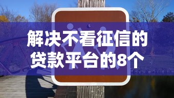解决不看征信的贷款平台的8个15天的口子分享