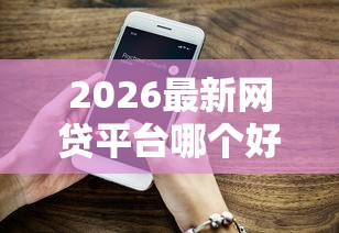 2026最新网贷平台哪个好下款（支持微信），8个小微贷款平台无私分享