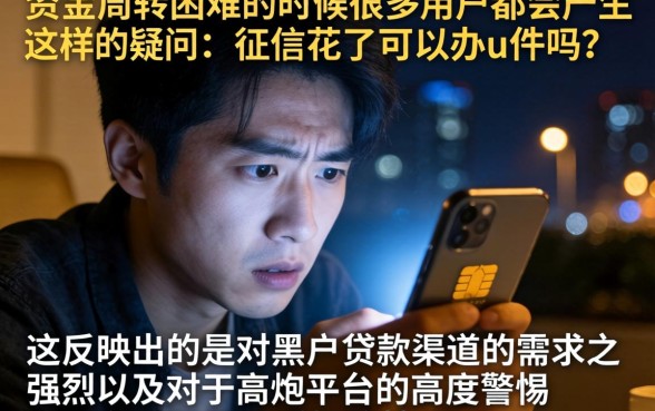 征信花了能办u盾吗，深入剖析5个黑白贷款不是高炮的平台