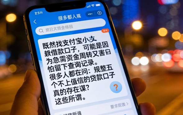 支付宝小额借款口子，规整五个不上征信的贷款口子