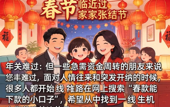 春节能下款的小口子，倾情分享5个不看负债和征信的软件