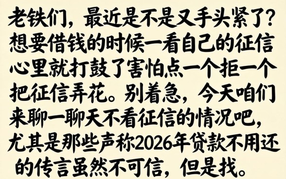 2026贷款不用还，遴选五个5000块贷款秒下口子