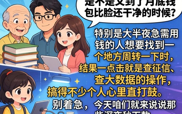 深夜秒下款的小额口子，枚举五个正规不看征信的小额贷款平台