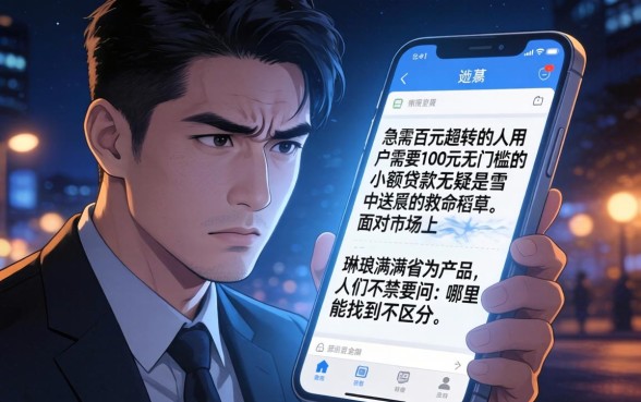 100元0门槛小贷，甄选5个无视黑白的网贷平台