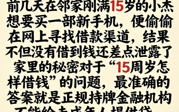 15周岁怎么借钱，诚意推荐5个芝麻信用可以借钱的软件