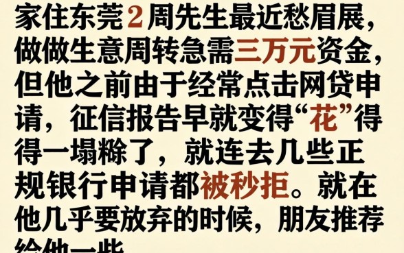 今早大量放水口子，详细阐述5个征信花居然都下款的软件