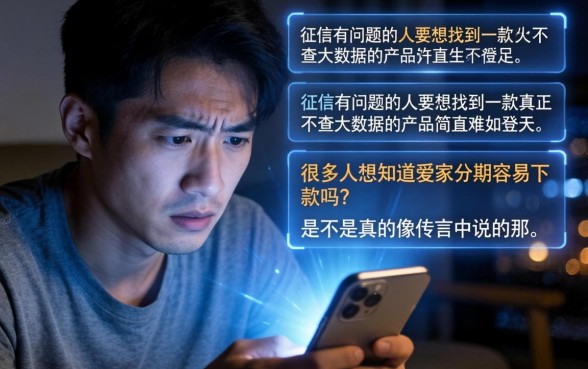 爱家分期容易下款吗，枚举五个真正无视逾期大数据的网贷app