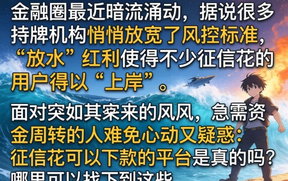 最近放水跟风口子，整合5个征信花居然都下款了的平台