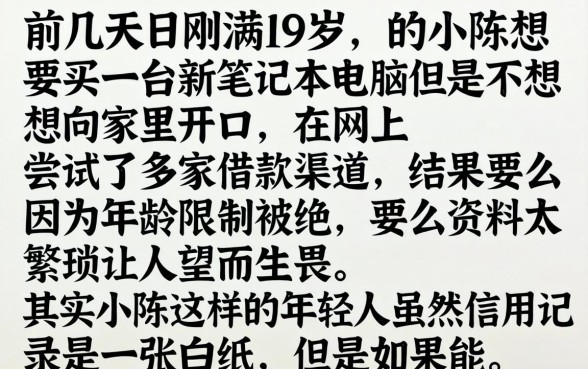 19周岁能借的贷款，汇整5个满19岁可以借款的平台