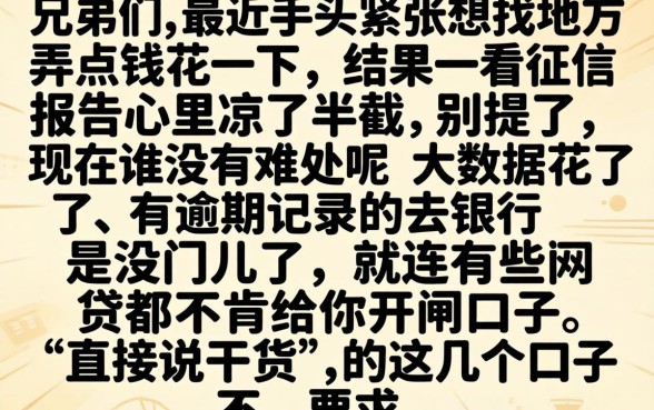 不用审核就能借到钱,热忱推荐五个无视逾期大数据花户黑户口子