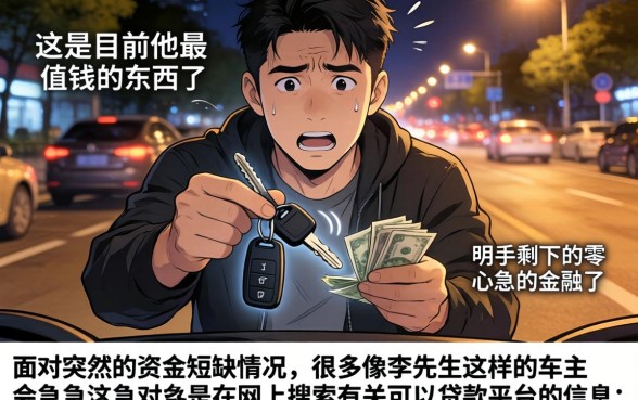 有车可以贷款的平台，条列5个不查征信好下款的网贷软件