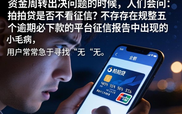 拍拍贷不看征信的吗，规整五个逾期必下款的平台