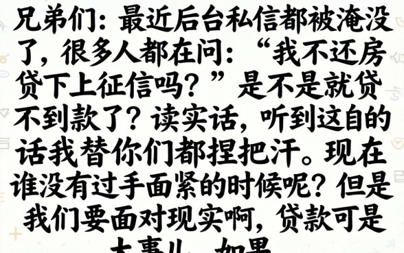不还房贷不上征信吗,梳理五个摆脱欠款束缚贷款新平台