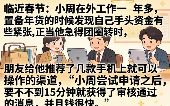 春节正常下款的口子，条列五个手机支付宝小额贷款的软件