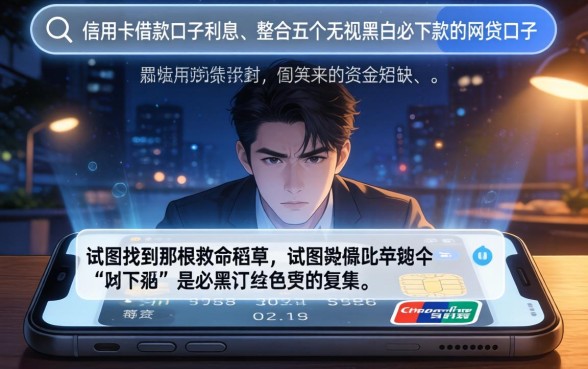 信用卡借款口子利息，整合5个无视黑白必下款的网贷口子