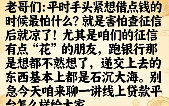 线上贷款平台哪个好，深入剖析5个不查征信好下款的网贷软件