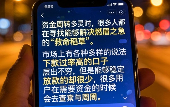 下款过率高的口子，汇整5个周周到贷款相同系列的软件