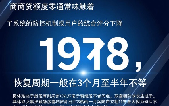 网商贷额度突然没有了怎么回事,什么时候会再恢复 网商贷额度突然没有了怎么回事