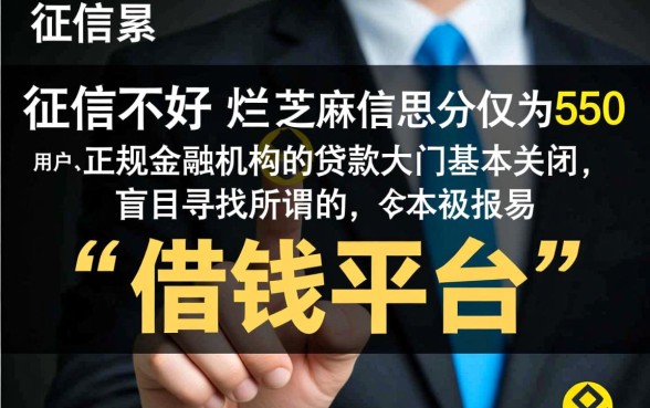 征信黑芝麻信用550怎么借钱,有哪些通过率高的借钱平台? 征信黑芝麻信用550怎么借钱
