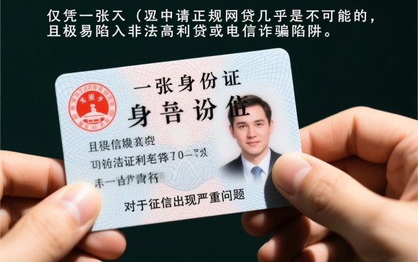 征信黑了网贷凭一张身份证可以吗,黑户能下款吗? 征信黑了网贷凭一张身份证可以吗