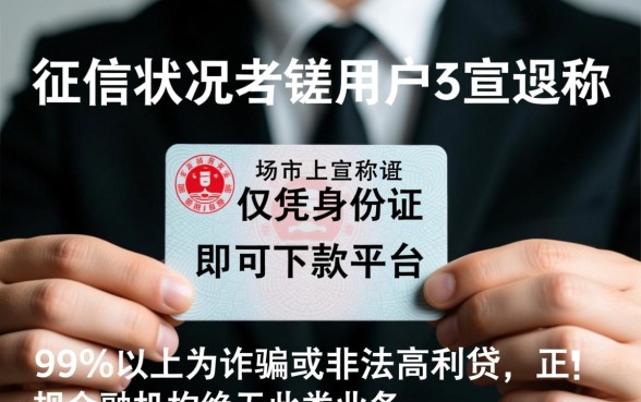 征信黑能凭身份证贷款吗,有哪些靠谱的平台 征信黑能凭身份证贷款吗