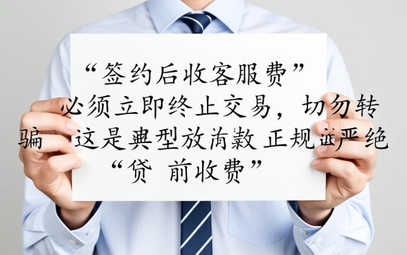 带身份证签约下款收客服费是骗局吗,贷款下款前收费合法吗? 带身份证签约下款收客服费是骗局吗