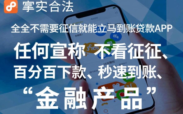 不需要征信的贷款app立马到账的有哪些