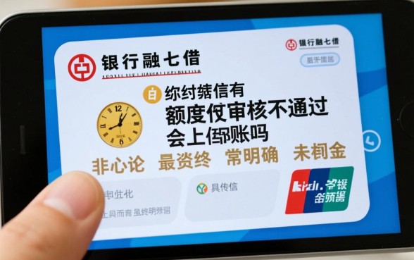 工行融e借有额度审核不通过会上征信吗