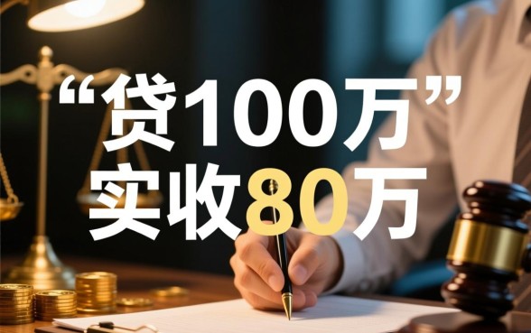 新口子贷款100万下款80万的上征信吗
