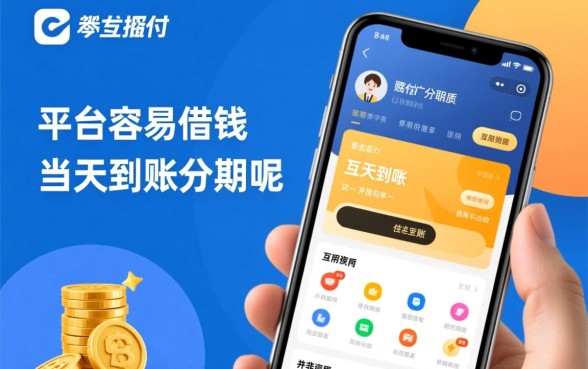 哪个平台最容易借到钱当天到账分期的呢