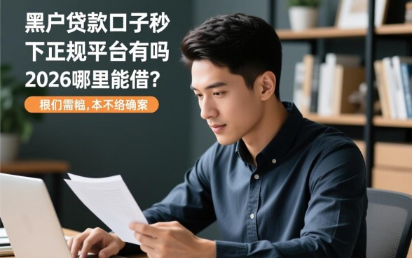 黑户贷款口子秒下正规平台有吗
