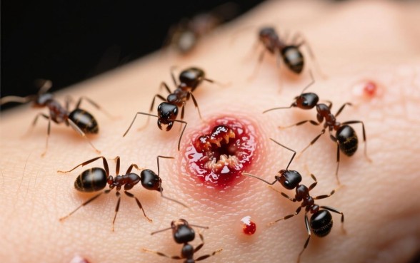 像蚂蚁咬的口子是什么病症