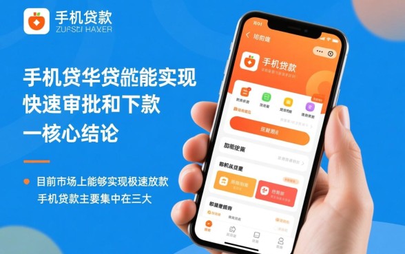 有哪些手机贷款能实现快速审批和下款