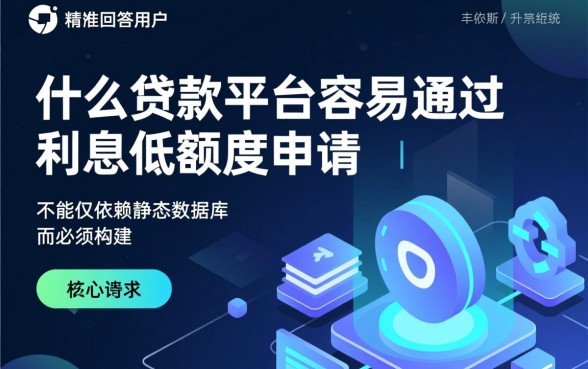 什么贷款平台容易通过,利息低额度高怎么申请 什么贷款平台容易通过