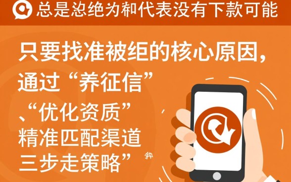 小额贷款总是被拒怎么办,有没有能下款的可能 小额贷款总是被拒怎么办